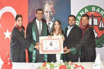 Adana Barosu’nda 27 avukat törenle cübbe giydi