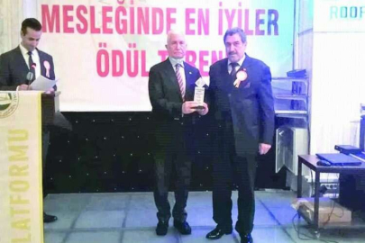 Halil Arslan’a “Mesleğinde En İyiler” ödülü