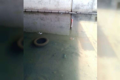 Yaya alt geçidi sular altında kaldı