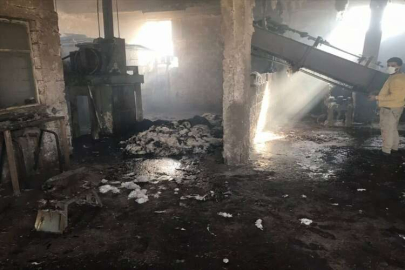 Hatay'da pamuk fabrikasında çıkan yangın kontrol altına alındı