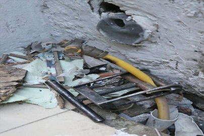 Adana'da metruk binadaki doğal gaz sızıntısı önlendi