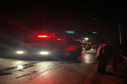 Mersin'de dere yatağına devrilen kamyonun sürücüsü yaşamını yitirdi