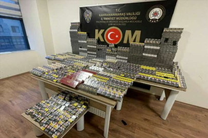 Kahramanmaraş'ta 2 bin 800 paket kaçak sigara ele geçirildi