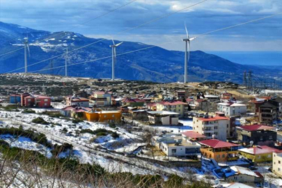 Belen'in yüksek kesimlerinde kar yağışı etkili oluyor