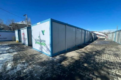 Güngören Belediyesi Kahramanmaraş Ericek'te 20 konteyner ev kurdu