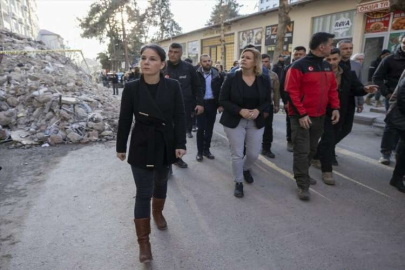 Alman bakanlar Pazarcık'ta