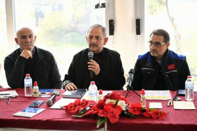 Bakan Dönmez, AK Parti'li Özhaseki ve belediye başkanları İskenderun'da