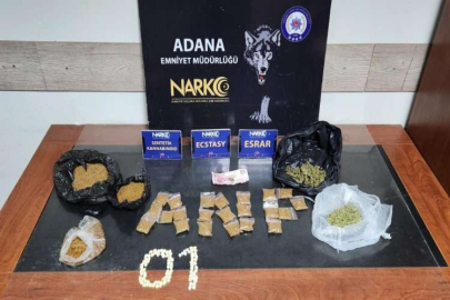 Adana'da uyuşturucu operasyonunda yakalanan 4 zanlı tutuklandı