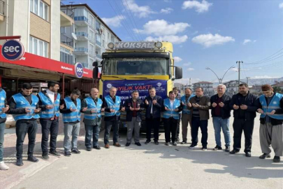 Burdur Müftülüğü Hatay'a bir tır kahvaltılık gıda gönderdi