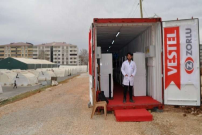 Vestel, Afşin'deki depremzedeler için çamaşırhane kurdu