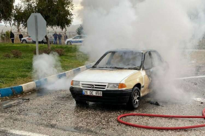 Antalya'da babasının otomobilini yaktığı iddia edilen kişi gözaltına alındı