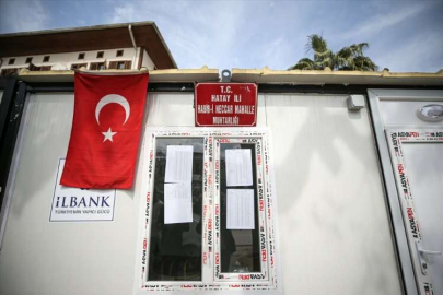 Seçmen listeleri Hatay'daki "konteyner muhtarlık"larda da askıya çıktı