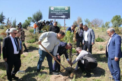 Erdemli'de "6 Şubat Deprem Şehitleri Ormanı" oluşturuldu