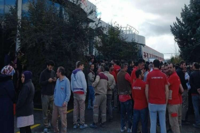 Güral Porselen çalışanlarından eylem