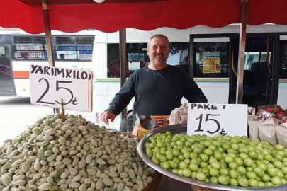 Yeşil erik ve çağla badem satışları başladı