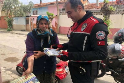 Ödemiş polisi, esnafı ve vatandaşları bilgilendirdi