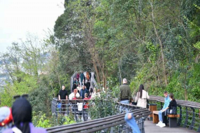 Boztepe seyir terası ve yürüyüş yoluna yoğun ilgi