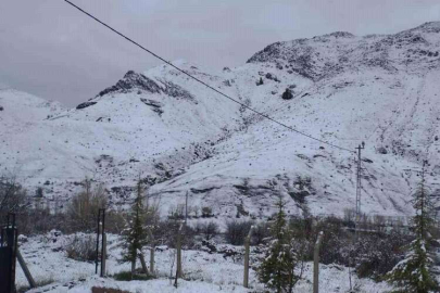 Tufanbeyli'de kar yağışı etkili oldu