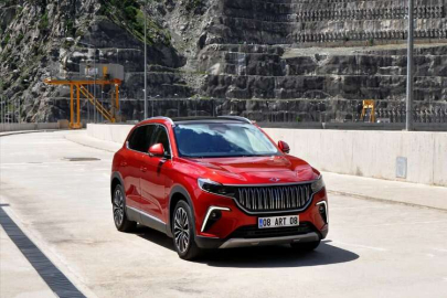 ARTVİN - Türkiye'nin yerli otomobili Togg, Deriner Barajı gövdesinde