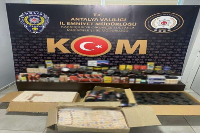 Antalya'da kaçakçılık operasyonu
