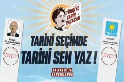 İYİ PARTİ’DEN YENİ REKLAM FİLMİ  “SAYGILI TÜRKİYE İÇİN TARİHİ SEN YAZ, MEMLEKETE BAHAR GELSİN!”