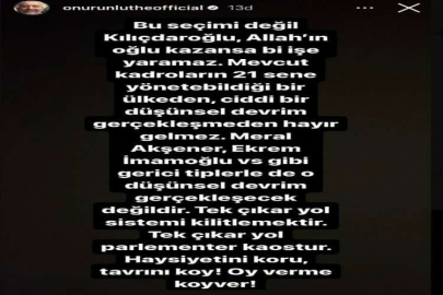 Onur Ünlü paylaşımı ile konuşuldu