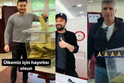 Ünlü isimler Oy verme işlemini gerçekleştirdi
