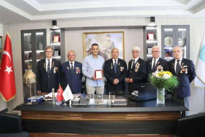 Gazilerden Silifke Belediye Başkanı Sadık Altunok'a ziyaret