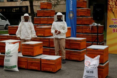 DİYARBAKIR - Üreticilere arılı kovan ve yem bitkisi dağıtıldı