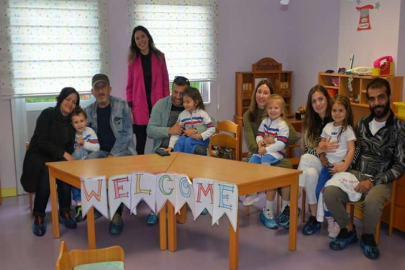 5 yaşında İngilizce sunum yaptılar