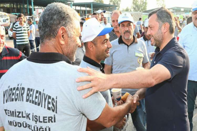 Kocaispir, Şantiyede Çalışan İşçilerle Sabah Mesaisinde Buluştu