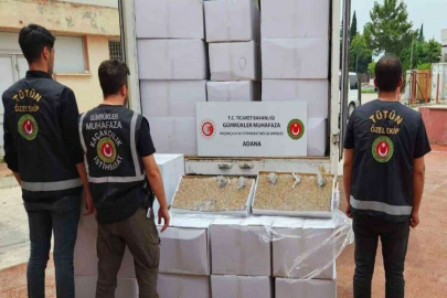 Adana’da 1 milyon 125 bin kaçak makaron ele geçirildi