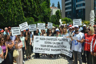 Sağlık çalışanları kadın  cinayetini protesto etti