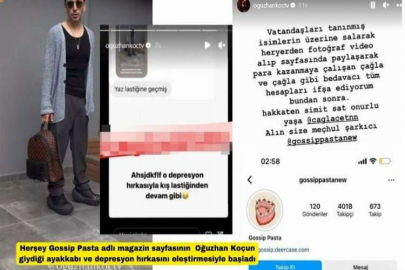 Oğuzhan Koç 'Gossip Pasta' hesabını ifşa etti