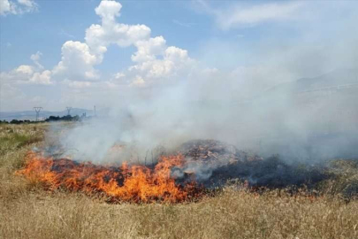 Burdur'da otluk alanda çıkan yangın söndürüldü