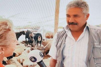 Gazetecinin keçi ile imtihanı Habere giderken haber oldu