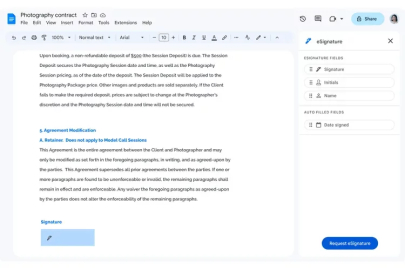 Google Docs ve Drive'a eİmza desteği geldi