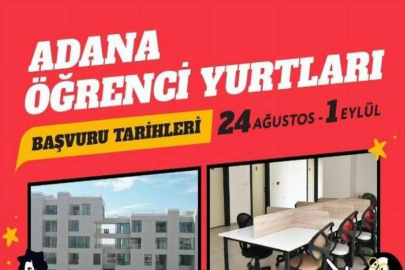 Adana Büyükşehir Belediyesi'nin öğrenci yurtlarına kayıtlar başladı