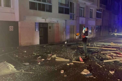 Eskişehir’de  patlama anı kameralara yansıdı