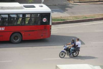 Kask takmayan yandı