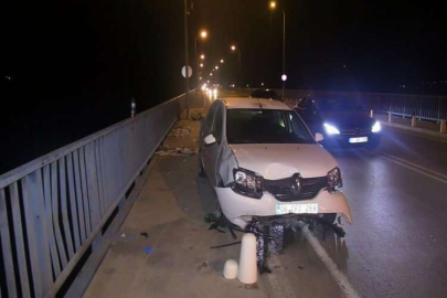 Adana'da köprüde balık tutanlara otomobilin çarpması sonucu 3 kişi yaralandı
