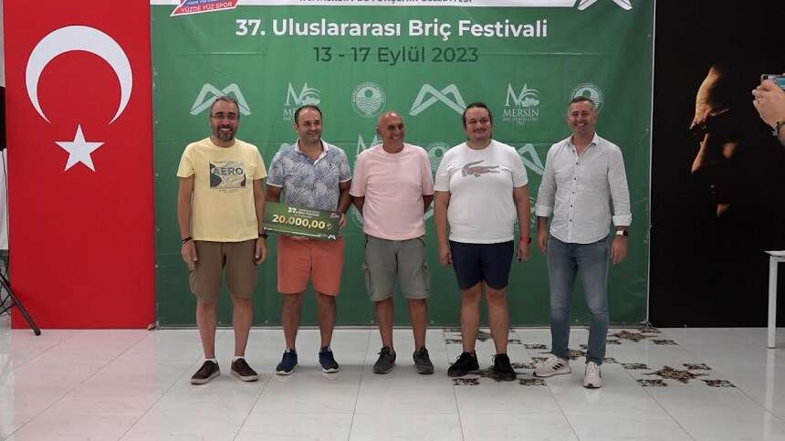 Uluslararası Mersin Briç Festivali ödül töreni