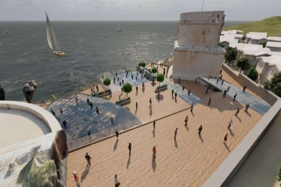 Antalya'da kazı çalışmaları tamamlanan Hıdırlık Kulesi'nin seyir terasıyla cazibesi artacak