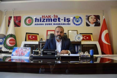 Hak-İş Adana İl Başkanı Durna İsrail’in sivilleri hedef alan saldırılarını kınadı