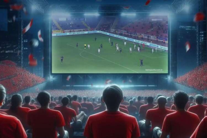 Depremzede taraftarlara stadyumda dev ekran