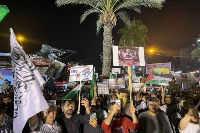 Adana'da Filistin'e destek konvoyu düzenlendi