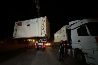 Gazze’ye kurulacak sahra hastaneleri Samsun’dan yola çıktı