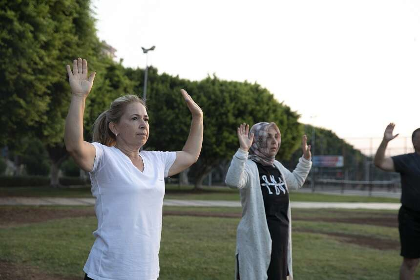 Mersin’de gün, sabah sporuyla başlıyor