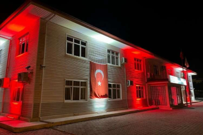 AEDAŞ'tan  Cumhuriyet'in 100. yılına özel kırmızı-beyaz cadde aydınlatması