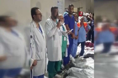 Filistinli doktor cenazelerin arasında açıklama yaptı